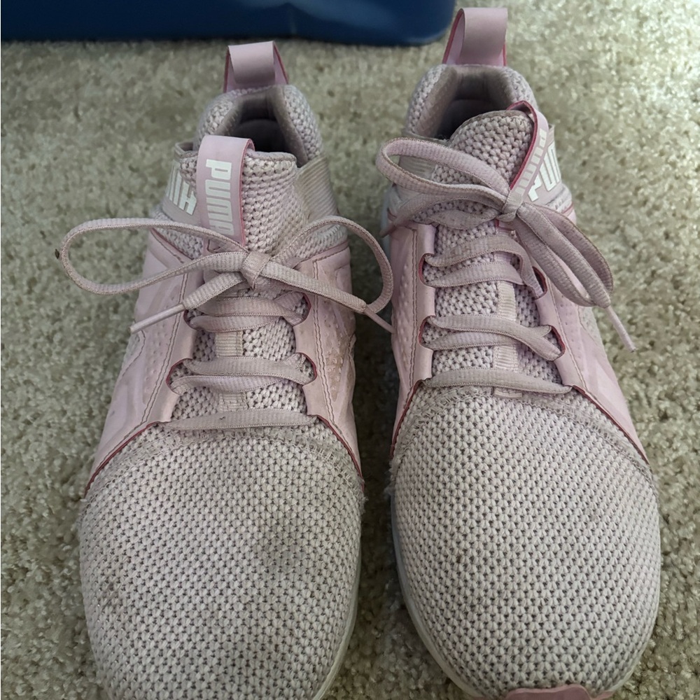 Puma Women's Athletic Shoes in Light Pink and White